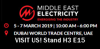 Saremo presenti alla fiera di Dubai “Middle East Electricity” 2019